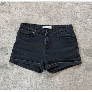Women's Black Denim Shorts